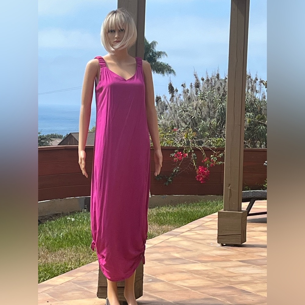 Vince Camuto Vibrant Pink Maxi Dress